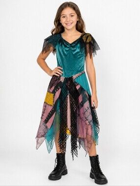 Disney Nightmare Before Christmas Sally Costume Girls XL Halloween Dress